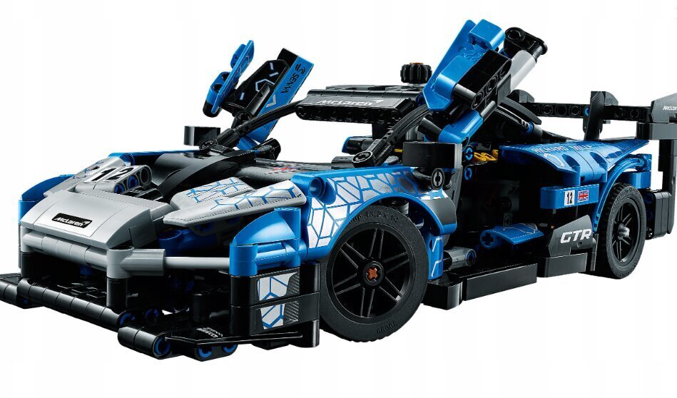 42123 LEGO® McLaren Senna GTR un plīša spilvens Cat, 50 cm cena un informācija | Konstruktori | 220.lv