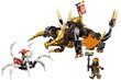 71782 LEGO® Ninjago Cole Earth Dragon EVO, 285 g. un dāvanu spilvens Cat, 50 cm цена и информация | Konstruktori | 220.lv