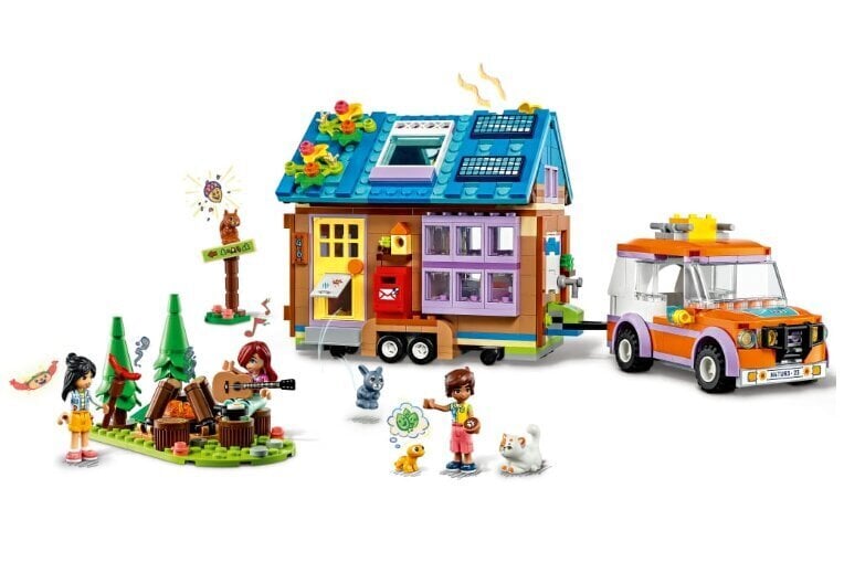 41735 LEGO® Friends pārvietojamā māja, 785 g un dāvanu spilvens Cat, 50 cm cena un informācija | Konstruktori | 220.lv