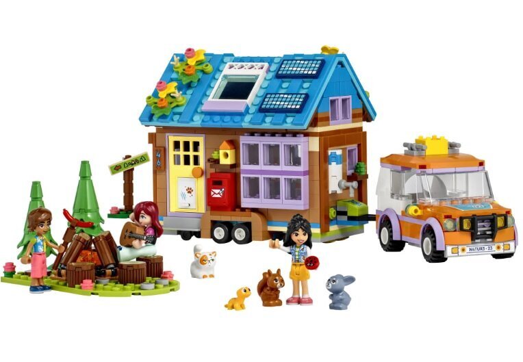 41735 LEGO® Friends pārvietojamā māja, 785 g un dāvanu spilvens Cat, 50 cm cena un informācija | Konstruktori | 220.lv