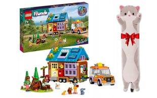 41735 LEGO® Friends pārvietojamā māja, 785 g un dāvanu spilvens Cat, 50 cm цена и информация | Конструкторы и кубики | 220.lv