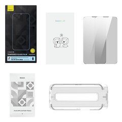 Privacy tempered Glass Baseus Iphone 14 Pro Max (2pcs) with 2 cleaning kits and dust-proof installation tool цена и информация | Защитные пленки для телефонов | 220.lv