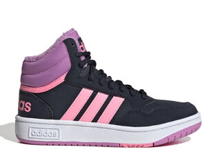 Hoops mid 3.0 k adidas core bērniem black gw6902 GW6902 cena un informācija | Sporta apavi bērniem | 220.lv