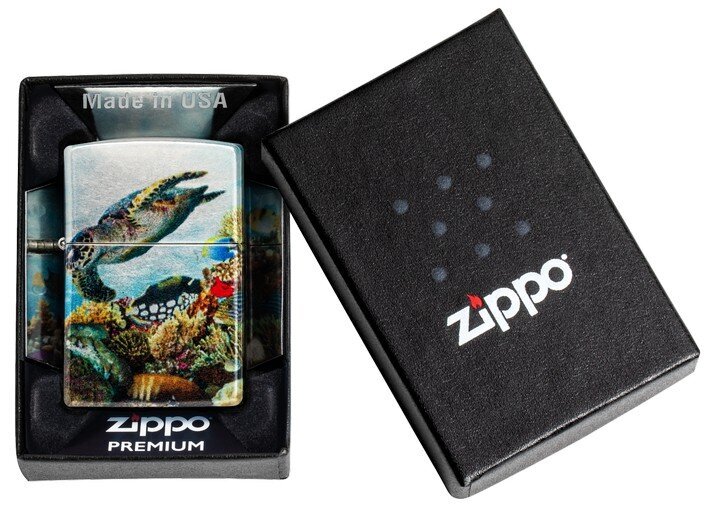 Šķiltavas Zippo 48780 Deep Sea Design cena un informācija | Šķiltavas un aksesuāri | 220.lv