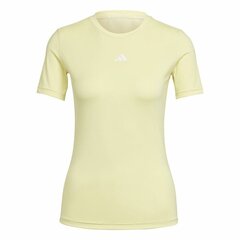 Футболка с коротким рукавом женская Adidas Techfit Training Жёлтый цена и информация | Женские футболки | 220.lv