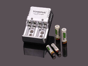 Зарядное устройство для батареек АА/ААА/9 В цена и информация | Зарядные устройства для элементов питания | 220.lv