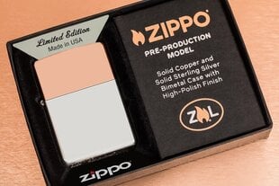 Зажигалка Zippo 48695 в биметаллическом корпусе цена и информация | Зажигалки и аксессуары | 220.lv