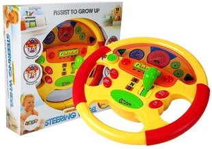 Interaktīvs bērnu stūres rats ar skaņas un gaismas efektiem цена и информация | Игрушки для малышей | 220.lv
