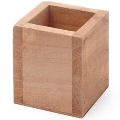Kvadrātveida koka galda piederumu kaste 80x80x95 mm - Hendi 664186 10134101 цена и информация | Кухонные принадлежности | 220.lv