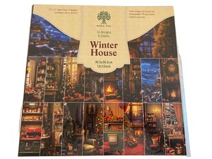 Papīrs scrapbookingam un kartītēm Winter House cena un informācija | Burtnīcas un papīra preces | 220.lv