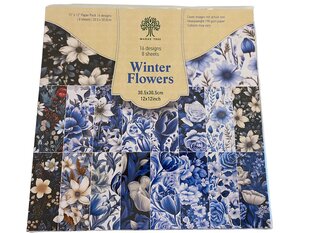 Бумага для скрапбукинга и открыток Winter Flowers цена и информация | Тетради и бумажные товары | 220.lv