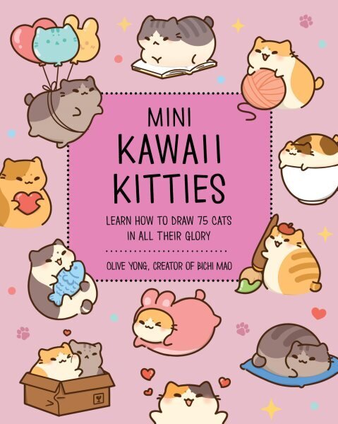 Mini Kawaii Kitties: Learn How to Draw 75 Cats in All Their Glory, Volume 9 cena un informācija | Mākslas grāmatas | 220.lv