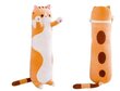 Plīša rotaļlietu spilvens Kaķis Happy People, 90 cm, brūns cena un informācija | Mīkstās (plīša) rotaļlietas | 220.lv