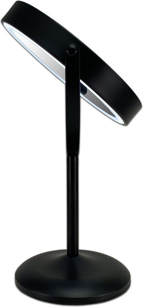 Divpusējs grima spogulis no melna matēta metāla ar LED gaismu Gerard Brinard, 33x21x14 cm цена и информация | Kosmētikas somas, spoguļi | 220.lv