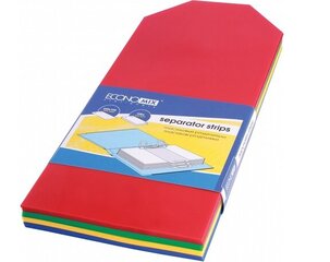Atdalīšanas sloksnes EconoMix, 240x105mm, 4 krāsas, 100 gab. cena un informācija | Kancelejas preces | 220.lv