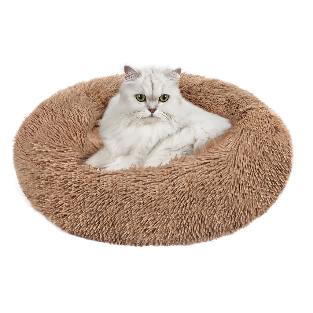 LIVMAN H-32 apaļa virtuļa dizaina gulta/spilvens mājdzīvniekiem (kaķiem un suņiem) līdz 3kg cena un informācija | Suņu gultas, spilveni, būdas | 220.lv