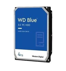 HDD WESTERN DIGITAL Blue 4TB WD40EZAX цена и информация | Внутренние жёсткие диски (HDD, SSD, Hybrid) | 220.lv