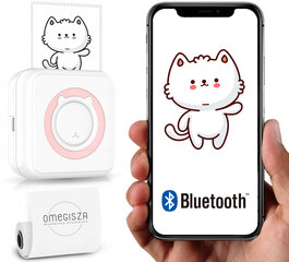 Bluetooth termo printeris bērniem ar 6 rullīšiem, balts цена и информация | Игрушки для девочек | 220.lv