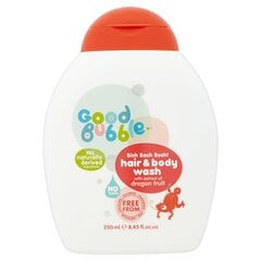 Mitrinošs šampūns-dušas želeja 2in1 bērniem Good Bubble, 250 ml цена и информация | Косметика для мам и детей | 220.lv