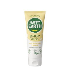 Натуральный питательный и защитный крем для младенцев и детей Happy Earth 100%, 75мл цена и информация | Косметика для мам и детей | 220.lv