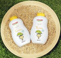 Органический гель для волос и тела 2в1 без мыла Friendly Organic с успокаивающим экстрактом овса, 400 мл цена и информация | Косметика для мам и детей | 220.lv