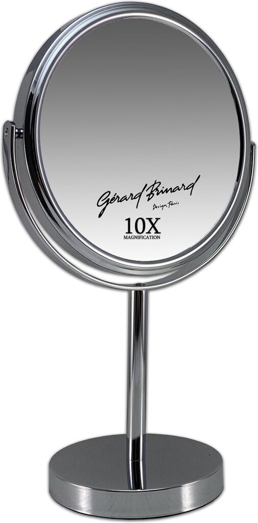 Divpusējs grima spogulis no metāla Gerard Brinard, 8x19x33 cm cena un informācija | Kosmētikas somas, spoguļi | 220.lv
