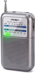 Prunus DE333 Mini Radio Actacation Operations, на радио-радио FM FM-радио с отличным приемом, с отличным приемом, с дисплеем сигнала, небольшим радио с аккумулятором AAA, работающим для ходьбы, кемпинга. цена и информация | Радиоприемники и будильники | 220.lv