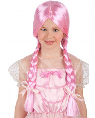 Parūka meitenei, rozā цена и информация | Карнавальные костюмы, парики и маски | 220.lv