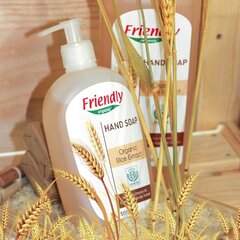 Organiskās mitrinošās šķidrās ziepes ar rīsu ekstraktu Friendly Organic, 1000 ml цена и информация | Мыло | 220.lv