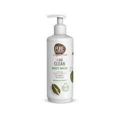 Atjaunošanos veicinoša dušas želeja ar pērtiķu maizes augļiem, roibušu, marulu un prebiotikām Pure Beginnings I Am Clean, 500 ml цена и информация | Масла, гели для душа | 220.lv