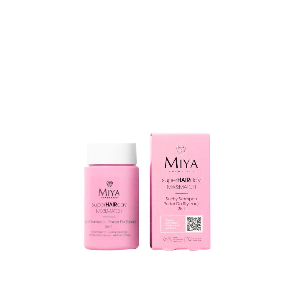 Atsvaidzinošs un apjomu piešķirošs sausais šampūns taukainiem matiem Miya, 10 g cena un informācija | Šampūni | 220.lv