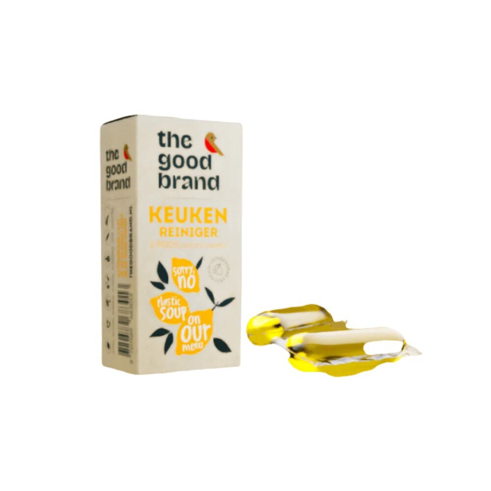 The Good Brand kapsulas virtuves virsmu tīrīšanai ar citronu aromātu, 2x500 ml цена и информация | Tīrīšanas līdzekļi | 220.lv