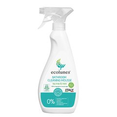 Friendly Organic Ecolunes vannas istabas tīrīšanas putas ar svaigu piparmētras un tējas koka eļļas aromātu, 500 ml cena un informācija | Tīrīšanas līdzekļi | 220.lv