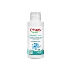 Friendly Organic bērnu trauku mazgāšanas līdzeklis bez smaržas, ceļojuma formā, 100 ml цена и информация | Средства для мытья посуды | 220.lv