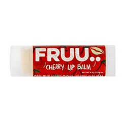 Веганский и 100% натуральный бальзам для губ со вкусом вишни Fruu, 4,5 г цена и информация | Помады, бальзамы, блеск для губ | 220.lv