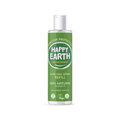 Dezodorants ar atsvaidzinošu gurķu un matcha aromātu Happy Earth, uzpildes iepakojums, 300 ml cena un informācija | Dezodoranti | 220.lv