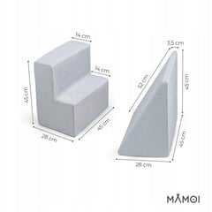 Bloku komplekts Mamoi 2 gab., pelēks цена и информация | Игрушки для малышей | 220.lv