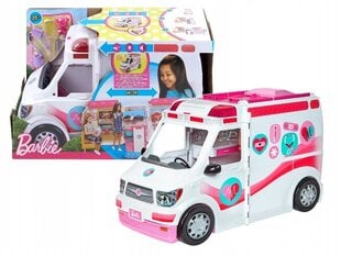 Mobilā klīnika 2in1 Barbie Ambulance, balta/rozā цена и информация | Игрушки для девочек | 220.lv