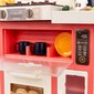 Rotaļu virtuve ar piederumiem Kinderplay, sarkana цена и информация | Attīstošās rotaļlietas | 220.lv