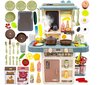 Bērnu virtuve ar piederumiem GordonToys, brūna/zila цена и информация | Attīstošās rotaļlietas | 220.lv
