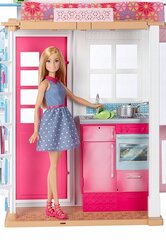 Leļļu māja Barbie, rozā цена и информация | Игрушки для девочек | 220.lv