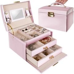 Шкатулка для ювелирных изделий Beautylushh, розовая цена и информация | Детали интерьера | 220.lv