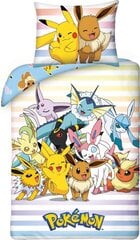 Детский комплект постельного белья Pokemon 140x200см, 2 части  цена и информация | Детское постельное бельё | 220.lv