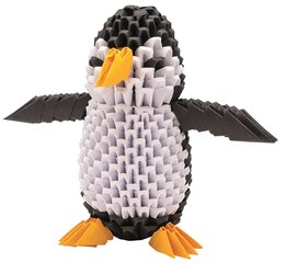 Radošais komplekts 3D origami Penguin Creagami cena un informācija | Attīstošās rotaļlietas | 220.lv