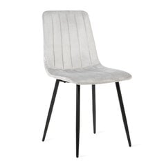 ГОЛИК бархатный стул, светло-серый, 44x57x88 см цена и информация | Стулья для кухни и столовой | 220.lv