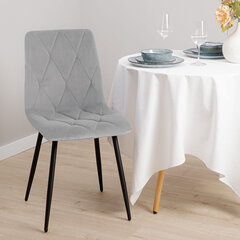 Krēsls Hillevi, 44x57x88 cm, pelēks cena un informācija | Virtuves un ēdamistabas krēsli | 220.lv