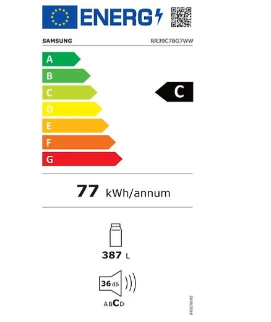 Samsung RR39C7BG7WW/EF cena un informācija | Ledusskapji | 220.lv