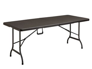 Taisnstūra galds Wood, 180 cm cena un informācija | Dārza galdi | 220.lv
