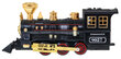 Rotaļlietu vilciens ar sliedēm un dūmu efektu, melns cena un informācija | Rotaļlietas zēniem | 220.lv