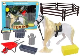 Figūru komplekts Zirgu ferma ar piederumiem LeanToys cena un informācija | Rotaļlietas meitenēm | 220.lv